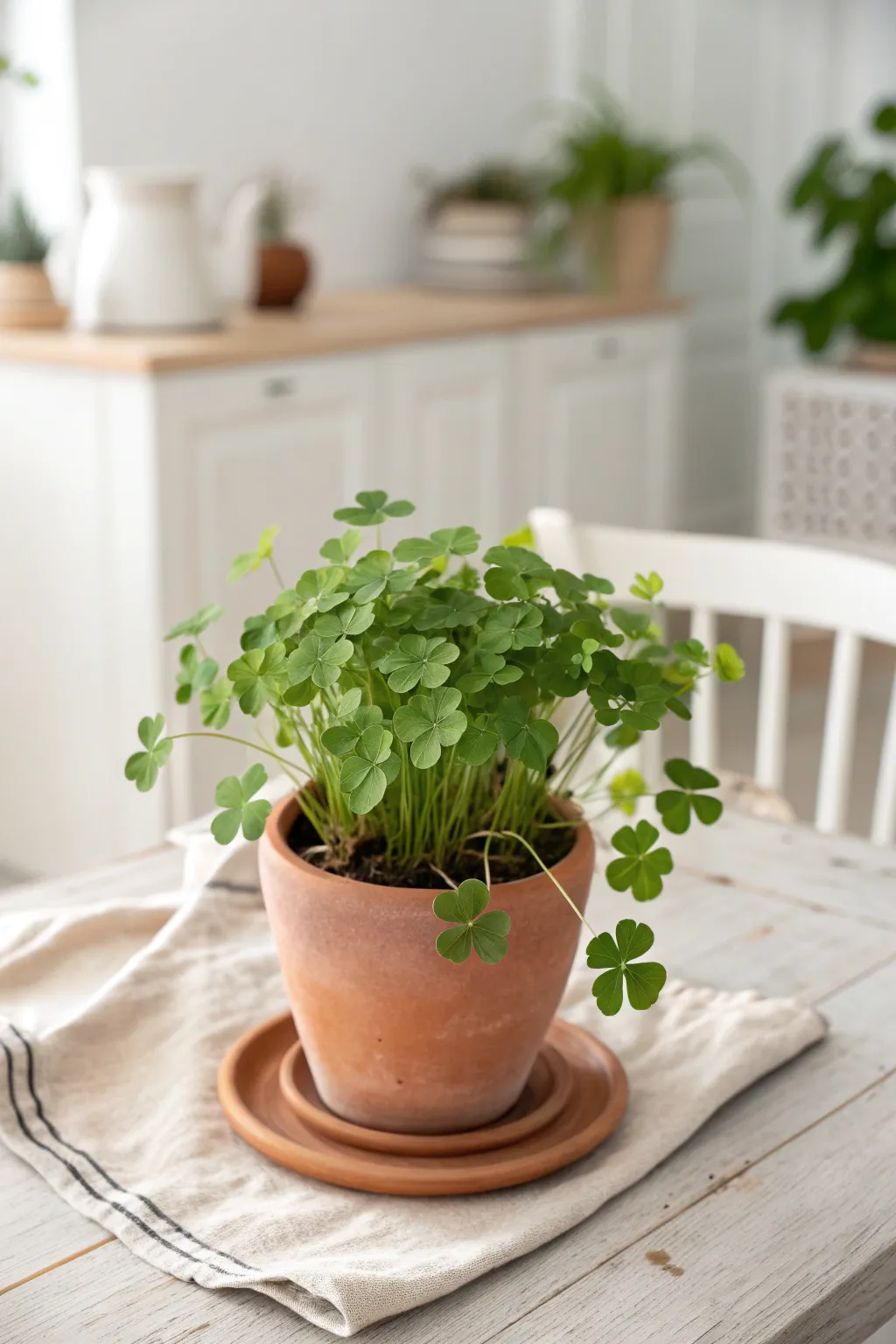 Bring a touch of natural elegance to your space with a charming shamrock plant. Perfect for St. Patrick's Day and beyond!