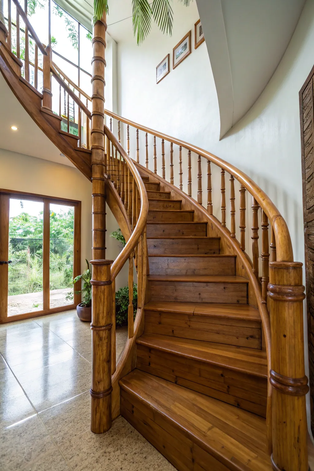 Elevate your space with the natural elegance of bamboo staircases.