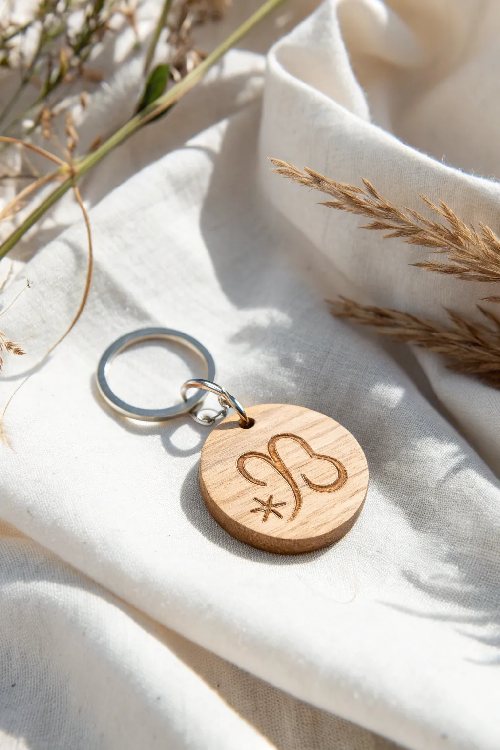 Carry your cosmic charm with you: a beautifully crafted zodiac keychain.