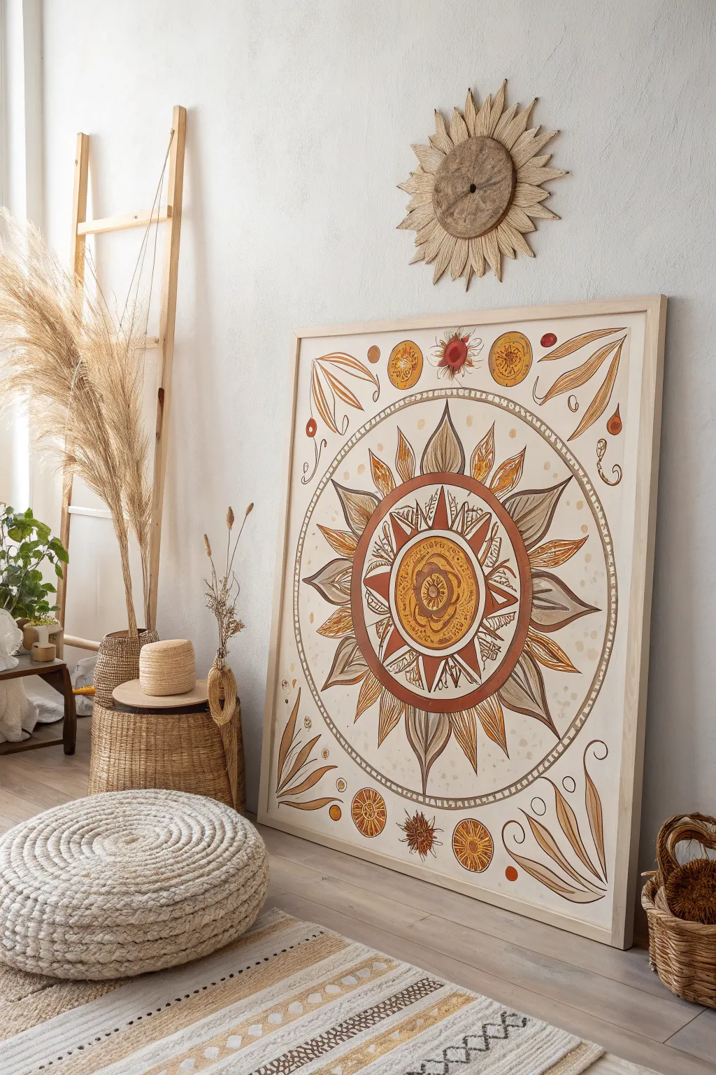 Discover the playful elegance of interactive sun paintings, where craftsmanship meets creativity. Perfect for adding a touch of warmth and intrigue to your minimalist space.