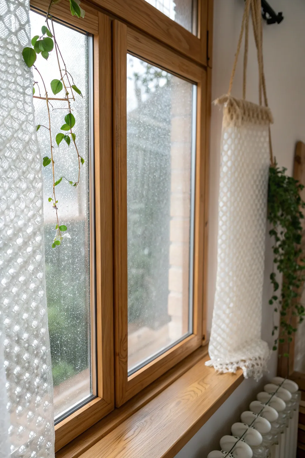 Warm up your home with simple DIY window insulation that blends minimalism with a Boho touch.