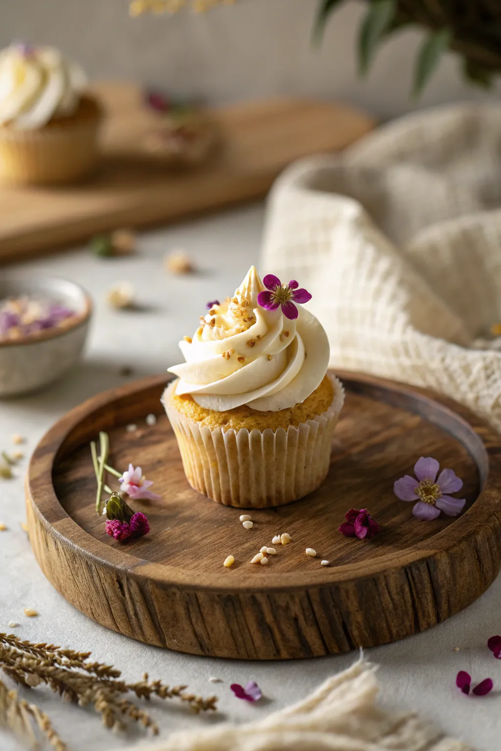 Delight in the simplicity of vegan vanilla indulgence. 🌿🧁