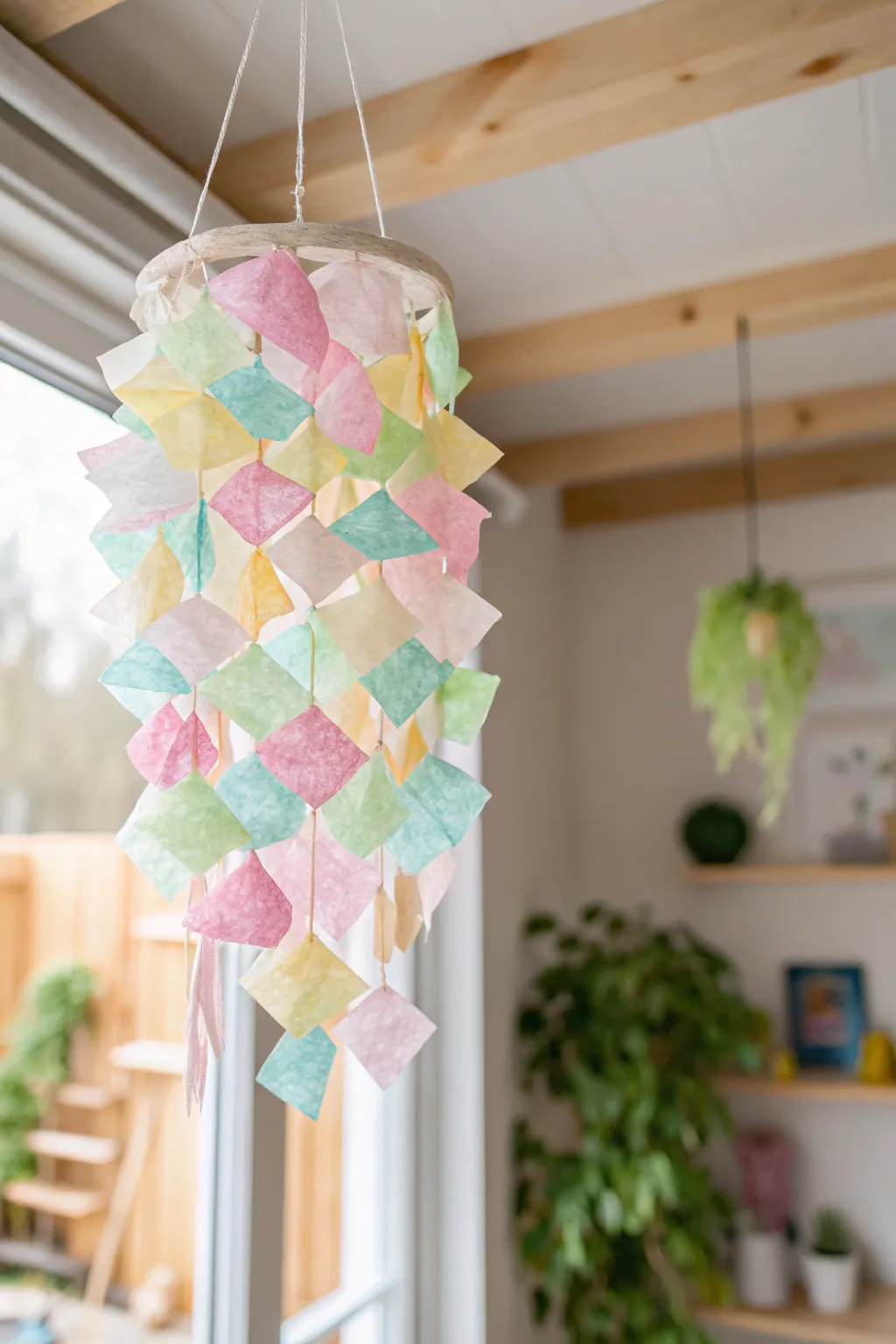 Crafting Joy: Create beautiful moments with your little one by making a stunning tissue paper suncatcher!