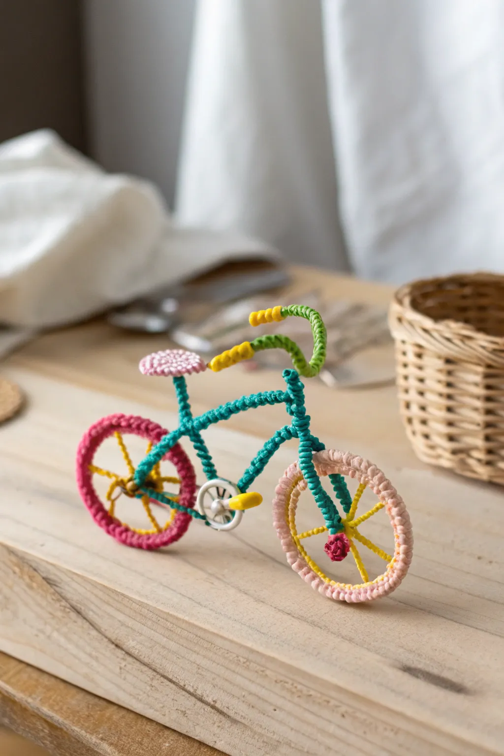 Tiny wonders on wheels: Crafting dreams with pipe cleaners!