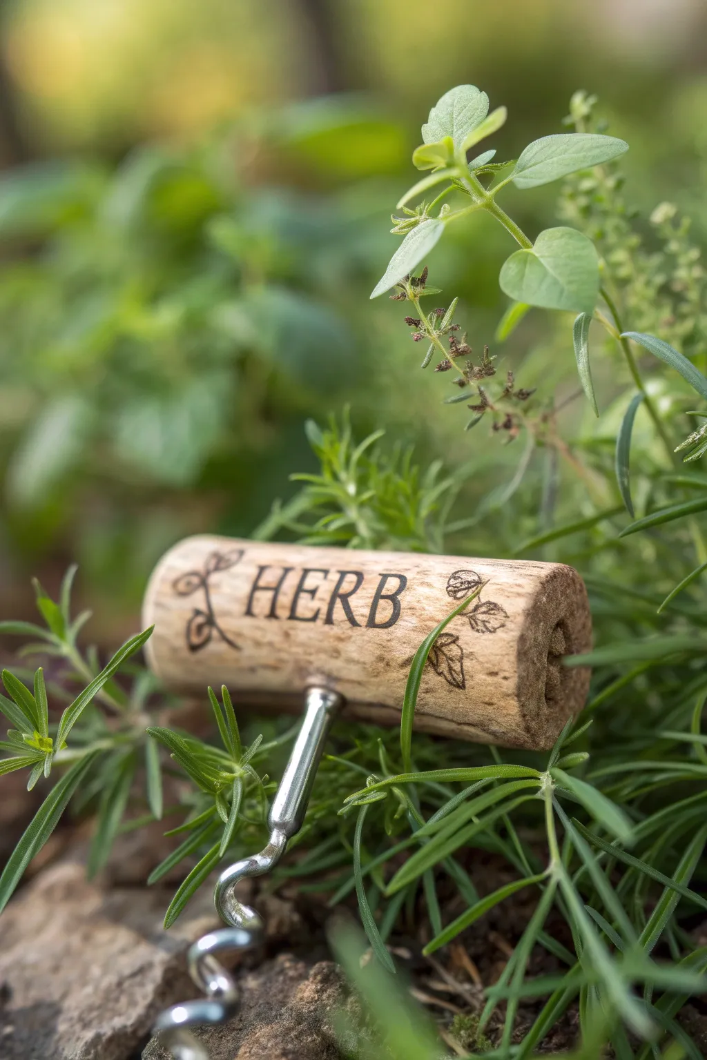 Transforming corkscrews into charming garden markers, where simplicity meets creativity in every twist.