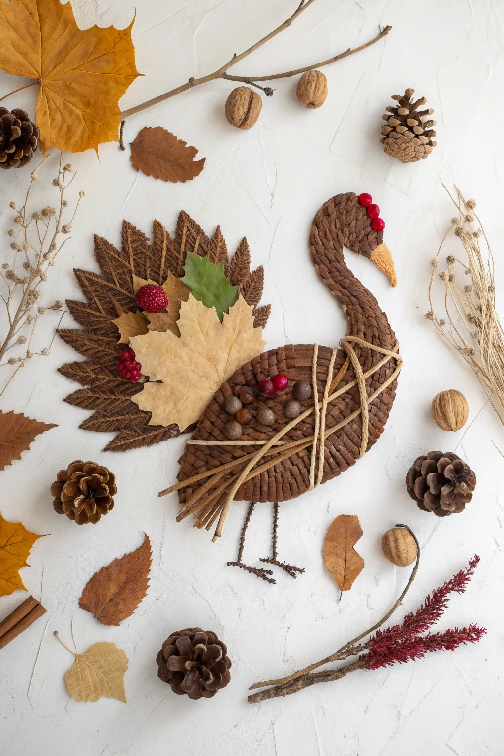 Embrace the beauty of nature with this charming turkey collage, perfect for adding a touch of the outdoors to your minimalist decor.