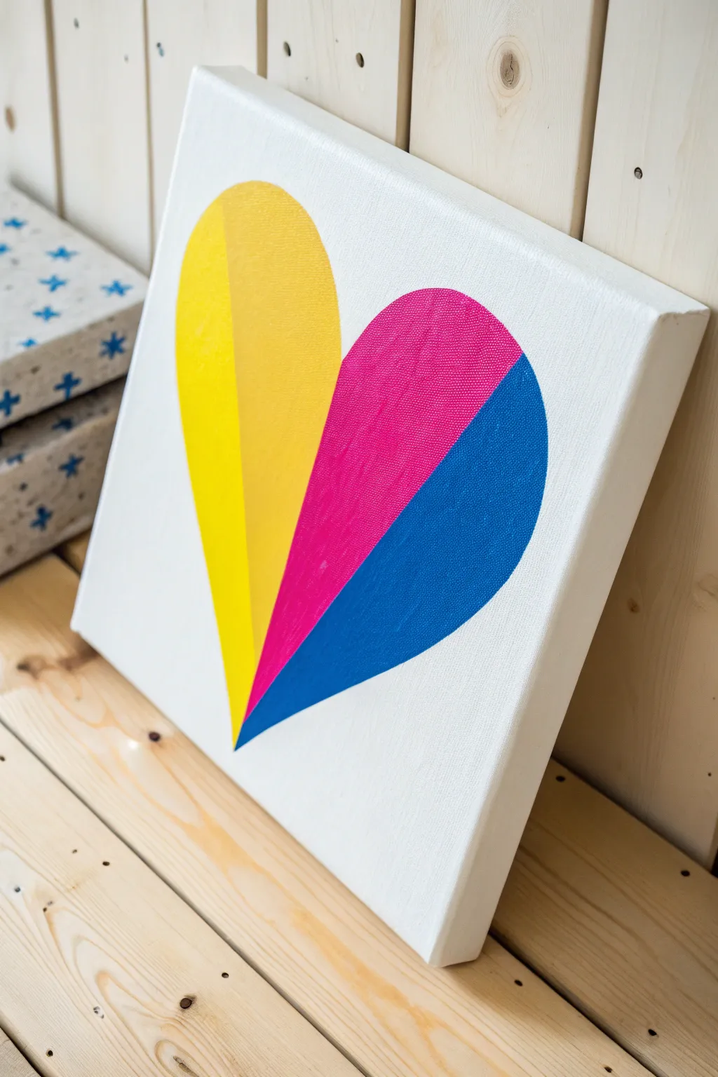 Add a pop of color to your Valentine's decor with bold and vibrant pop art heart paintings!