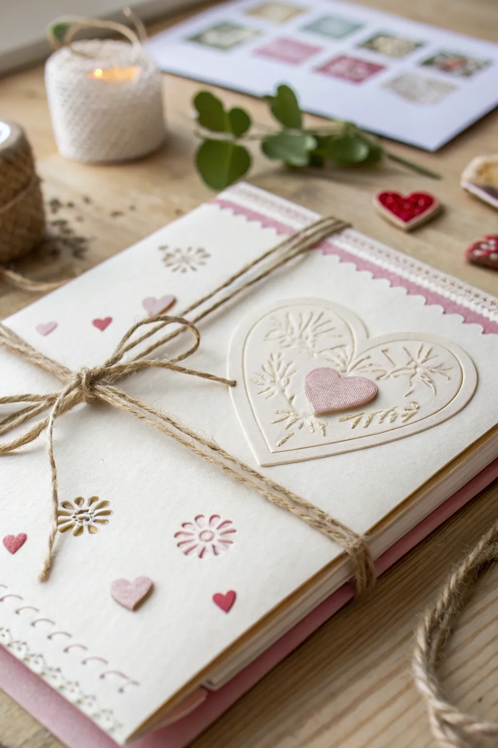 Craft your love story with DIY stamped designs that speak from the heart.