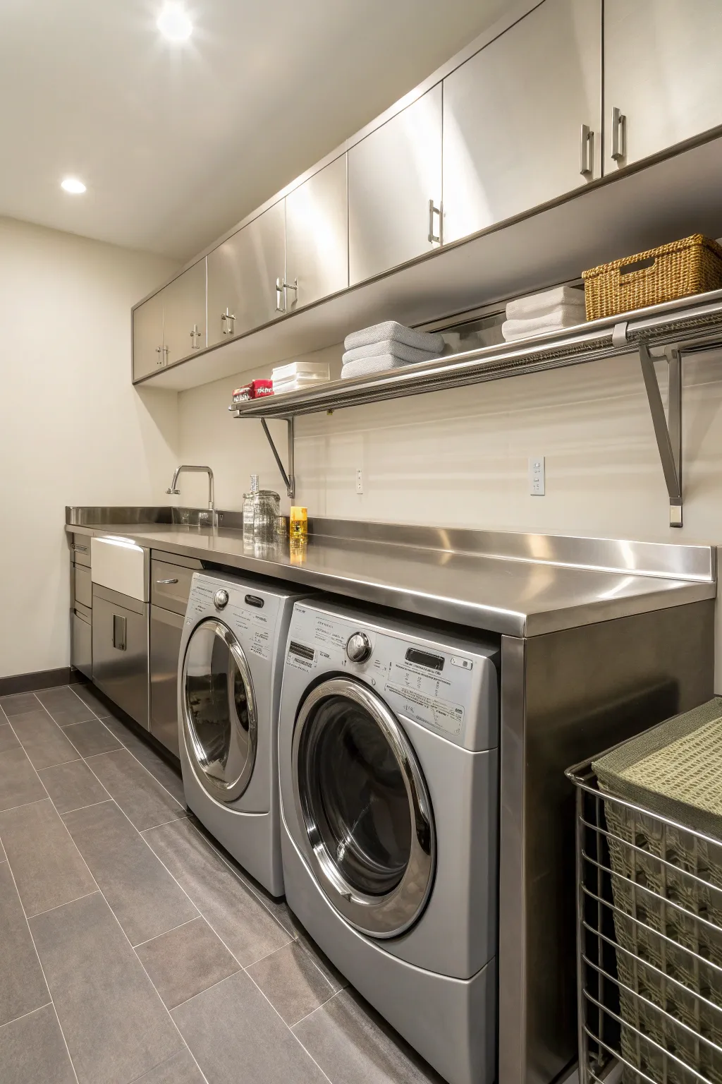 Achieve modern appeal with stainless steel.