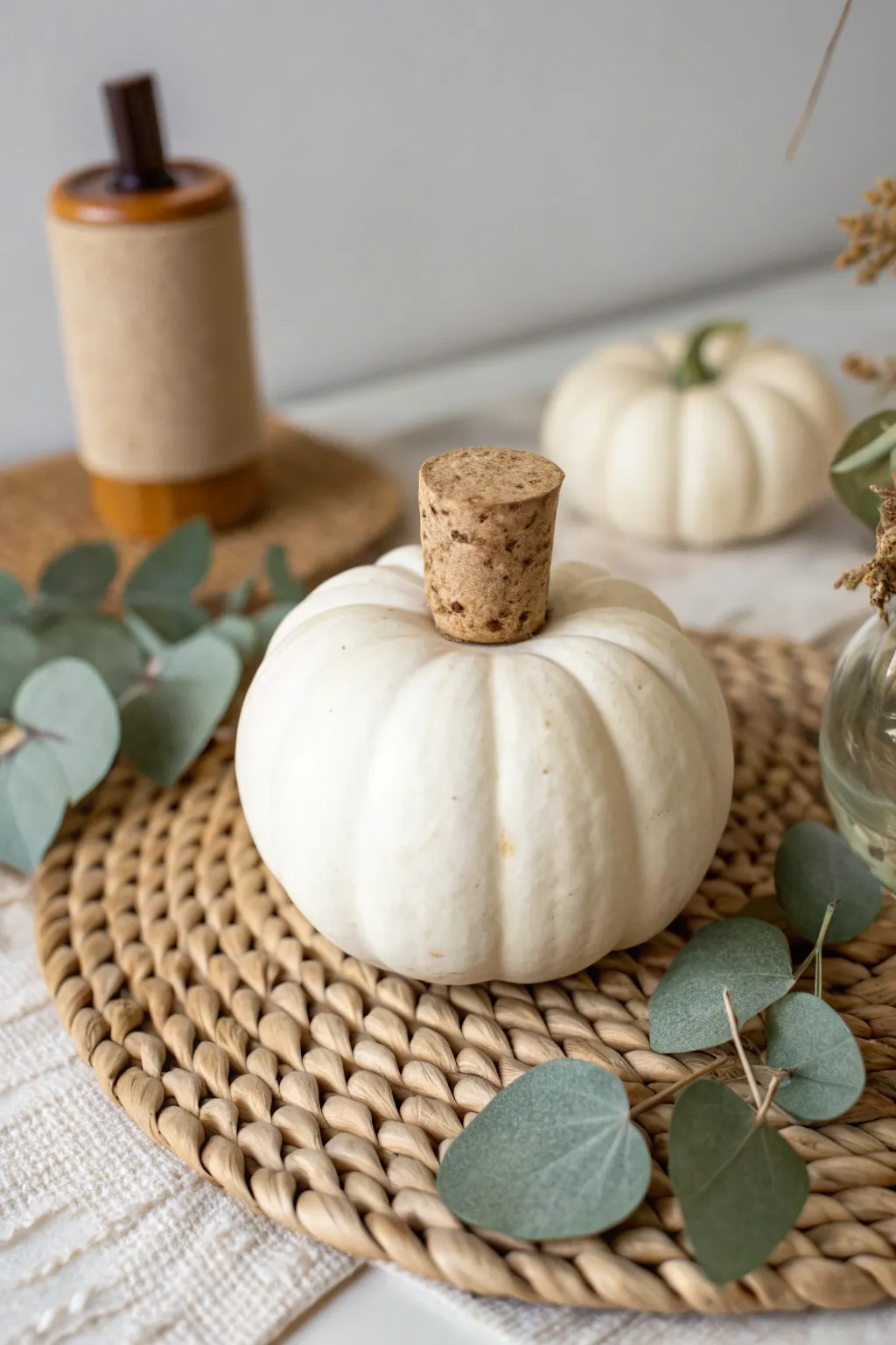 Elevate your fall decor with the natural charm of cork pumpkin stems. 🍂
