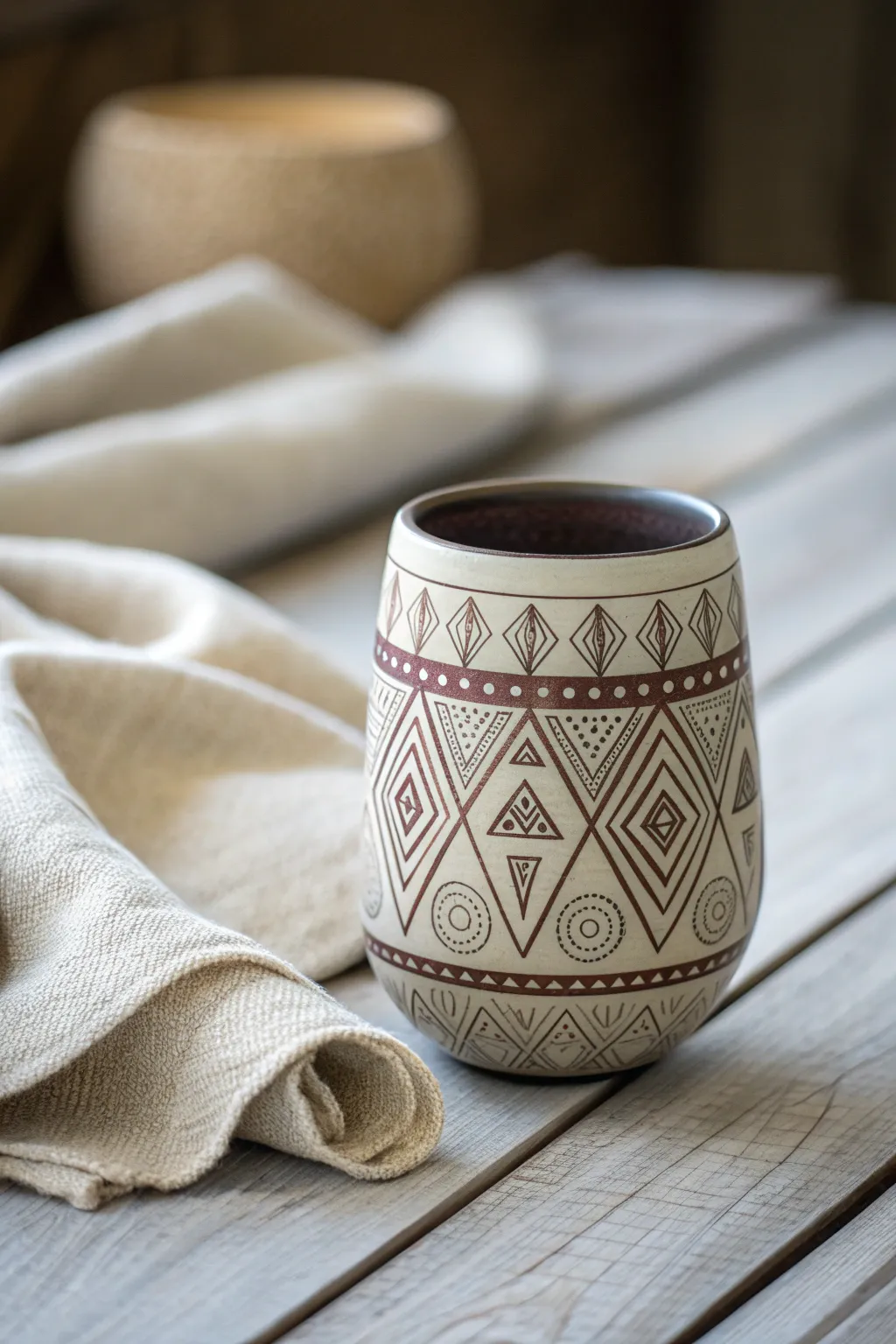 Sip in style with geometric elegance. 🍷✨