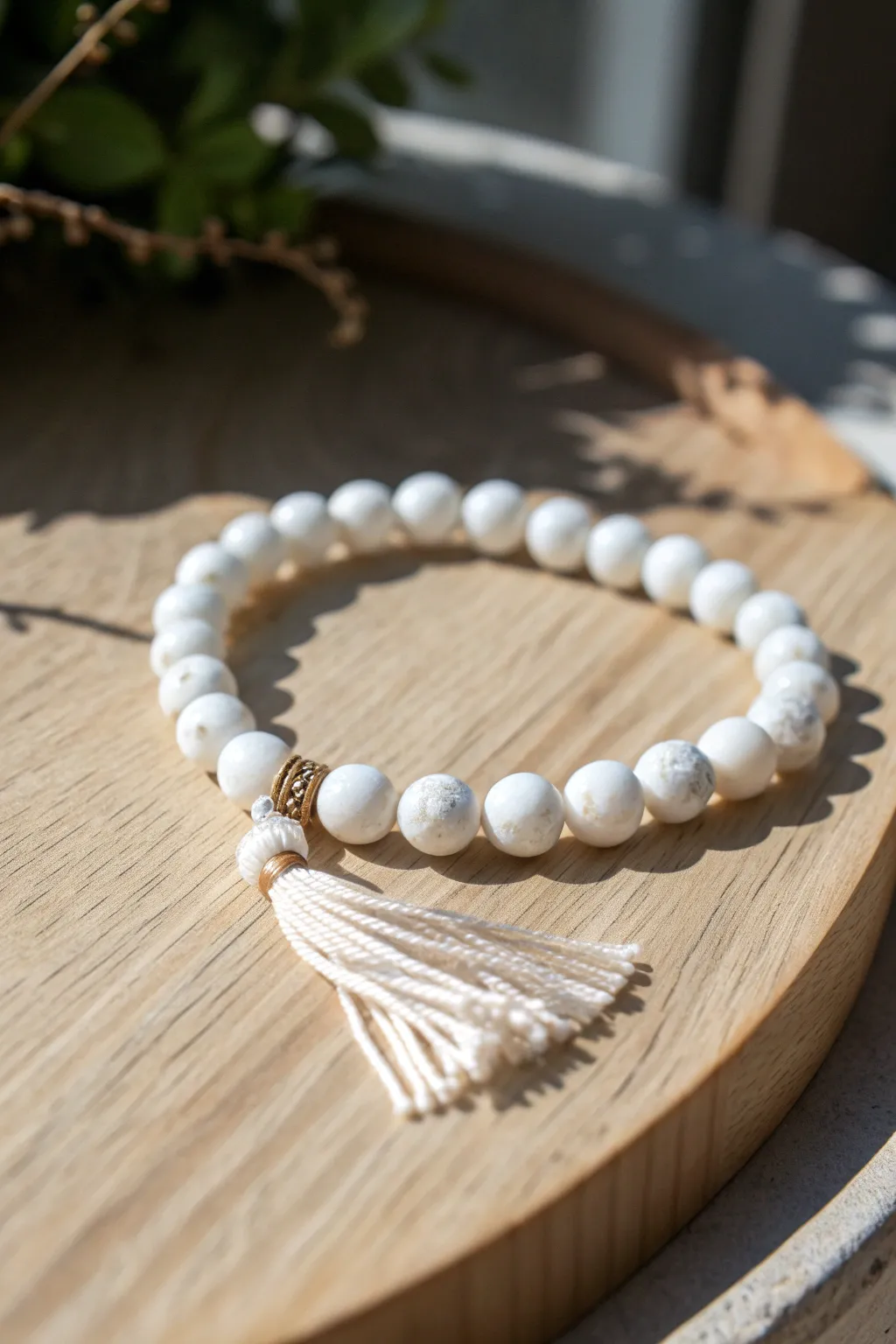 Embrace the serene beauty of simplicity with this snowy white bracelet, a perfect blend of minimalist charm and bohemian spirit.