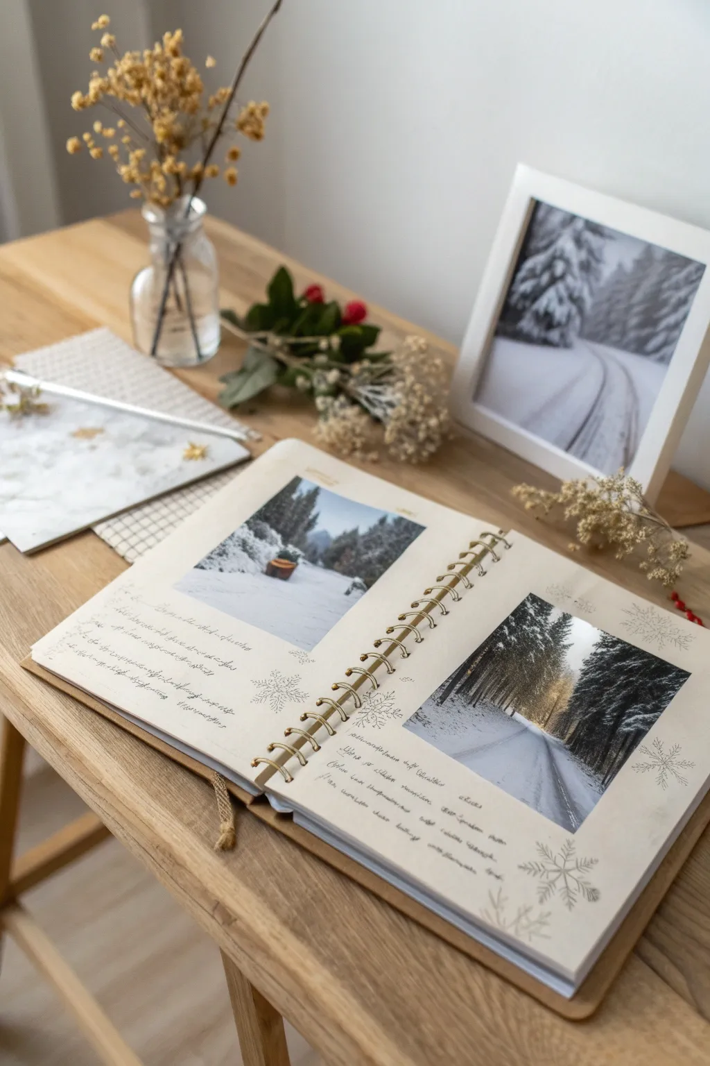 Craft your winter memories into a captivating story with minimalist charm.