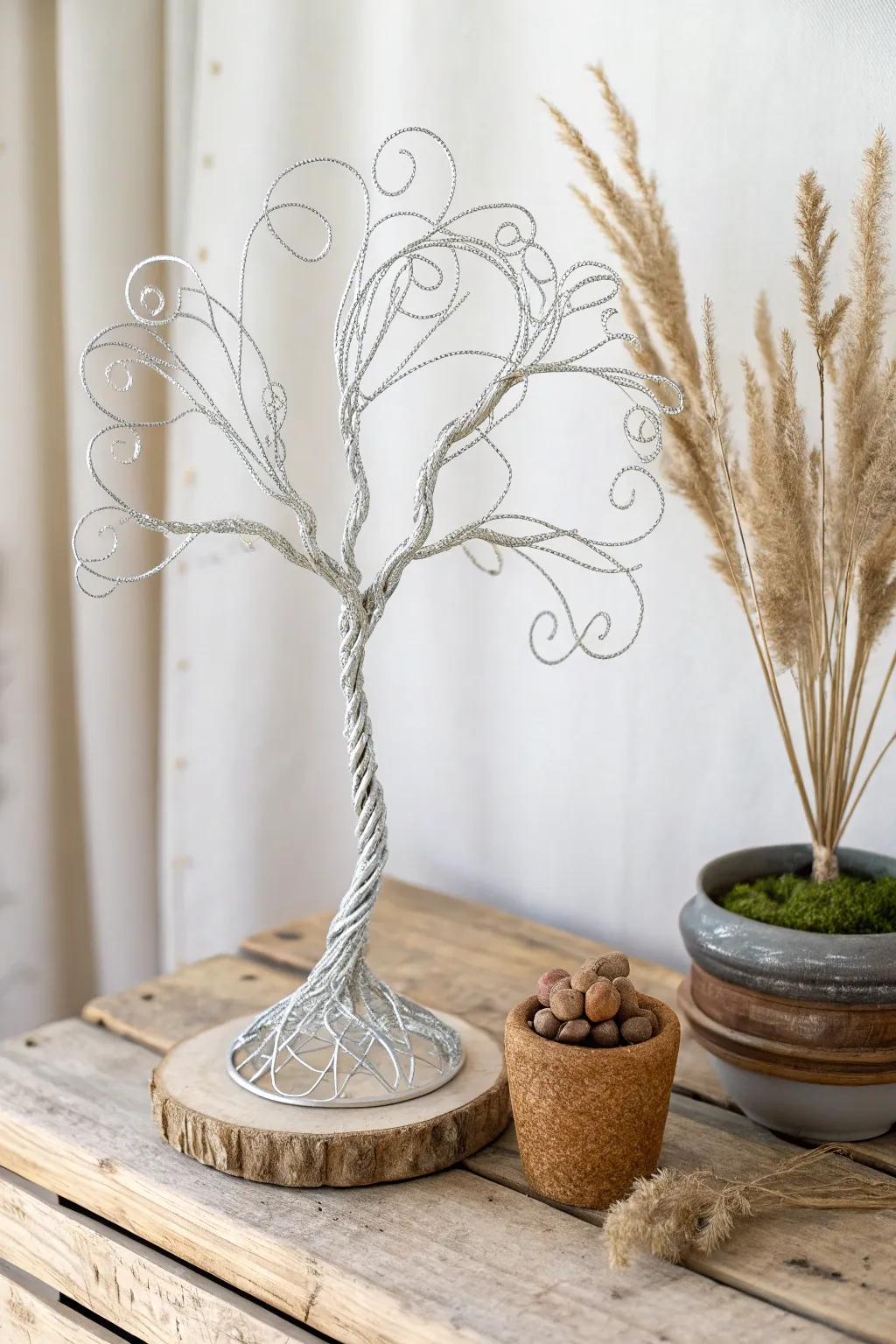 Unleash your imagination with this enchanting wire sculpture—an artful blend of simplicity and surrealism.