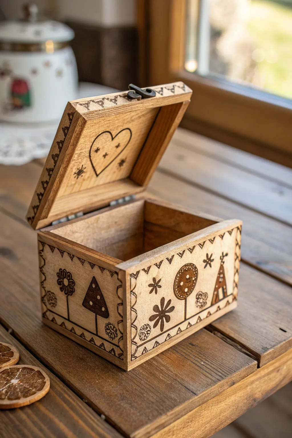 Transform memories into treasures with a handcrafted keepsake box.