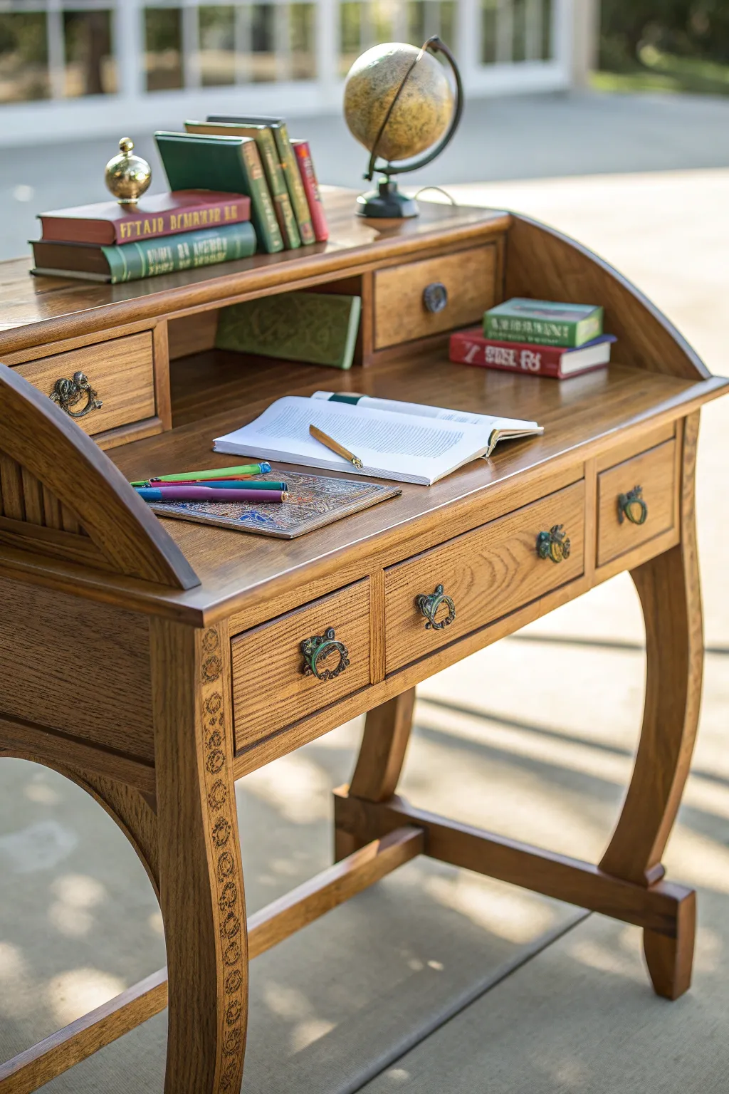 Inspire young minds with a beautifully crafted homeschool desk.