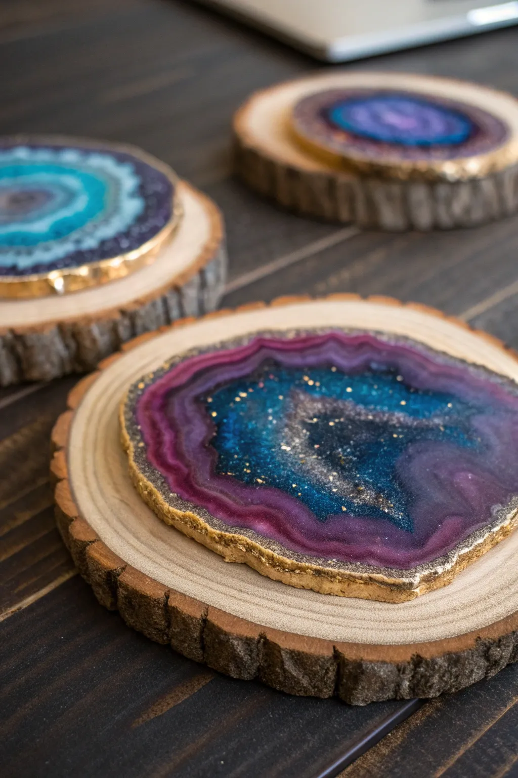Handcrafted Elegance: Transform your space with DIY Geode Coasters that blend nature's charm with artisanal creativity.