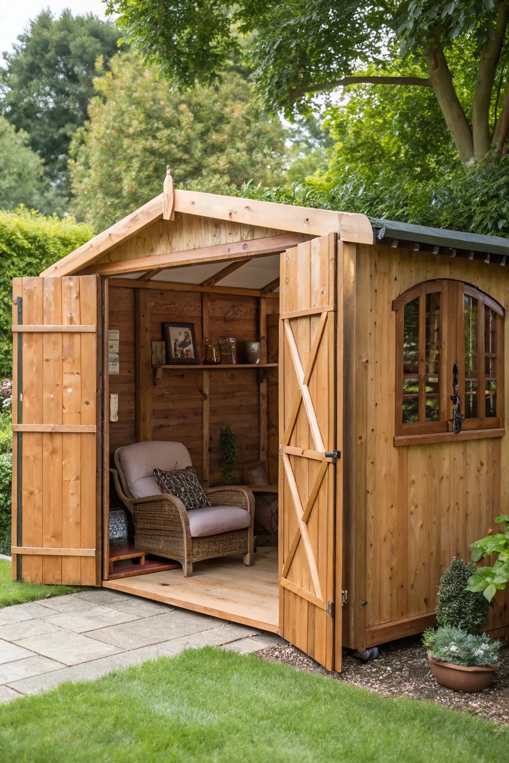 Transform your space: The Convertible Shed combines craftsmanship with versatility.