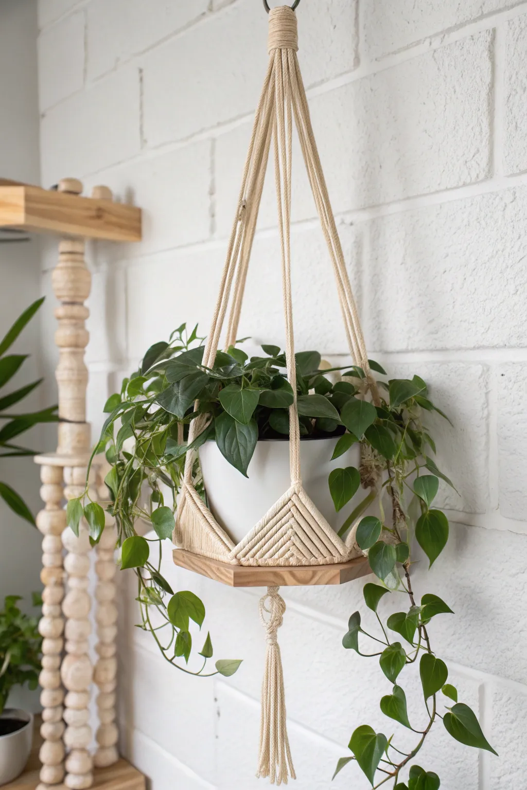 Elevate your space with a touch of nature and minimalist design. 🌿✨ #ScandinavianStyle #BohoChic #HomeDecor