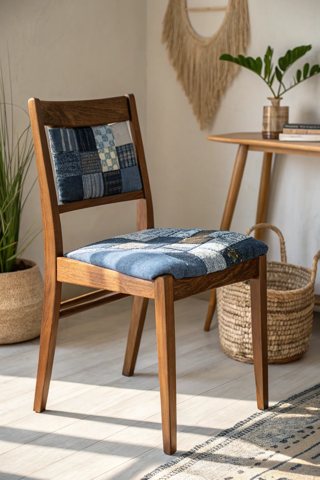 Transform your space with eco-friendly elegance—recycled denim brings a fresh look to classic design.