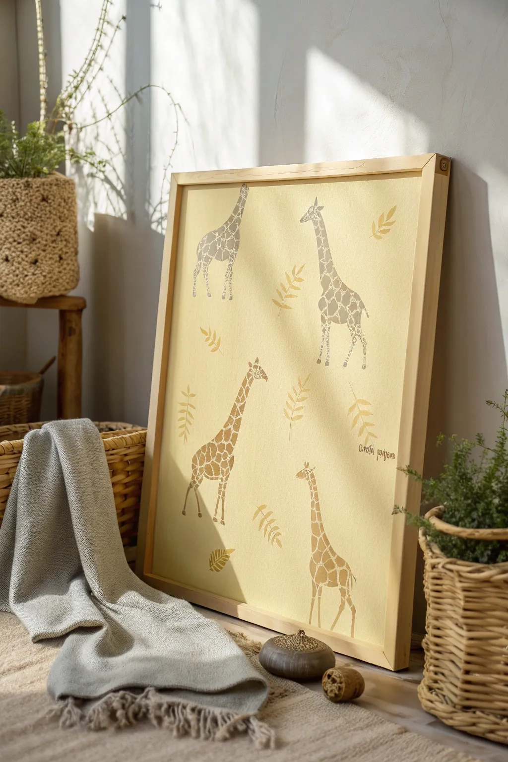 Embrace a touch of the wild with this chic giraffe spot wall art, perfect for adding a unique flair to your minimalist decor.