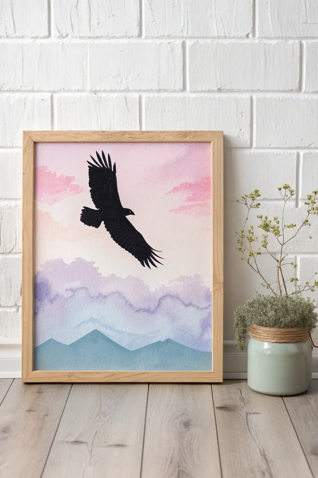 Elevate your space with the elegance of animal silhouette art. #ScandiBoho #ArtfulLiving