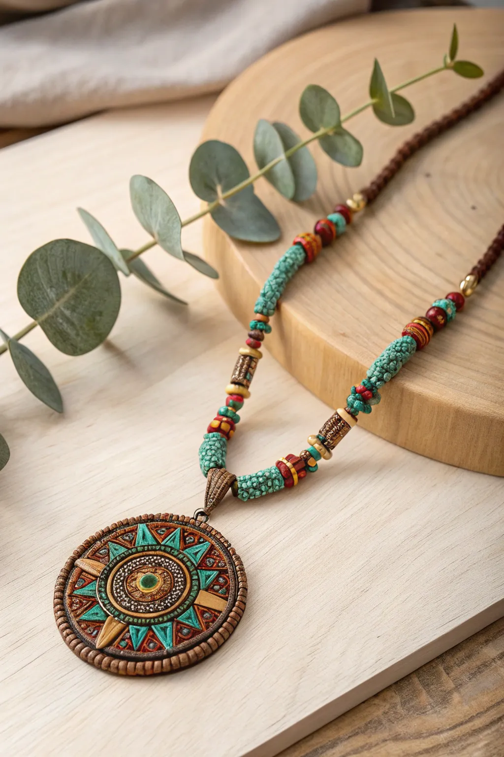 Embrace the beauty of Aztec craftsmanship with this stunning handmade necklace.