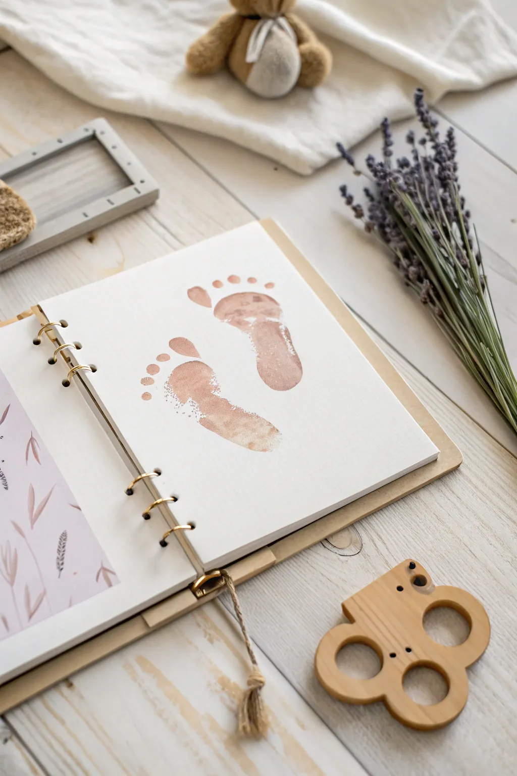 Capture precious moments with a footprint memory book, a beautiful keepsake for years to come.