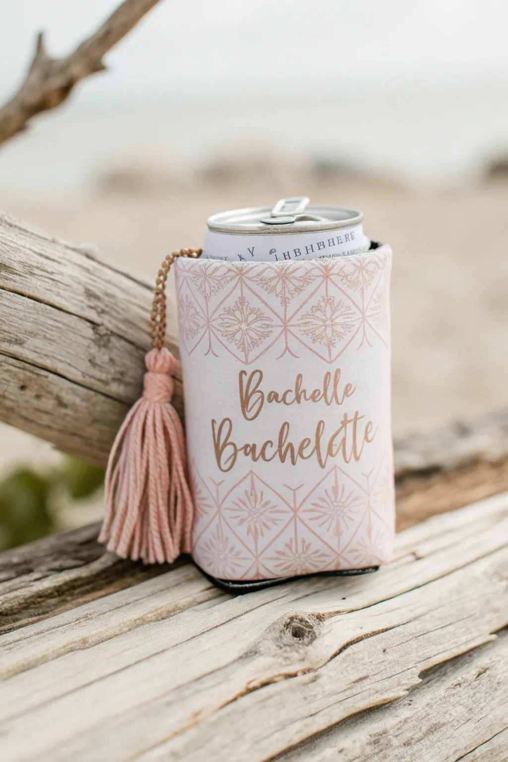 Embrace simplicity with this minimalist bachelorette koozie, where less truly becomes more.