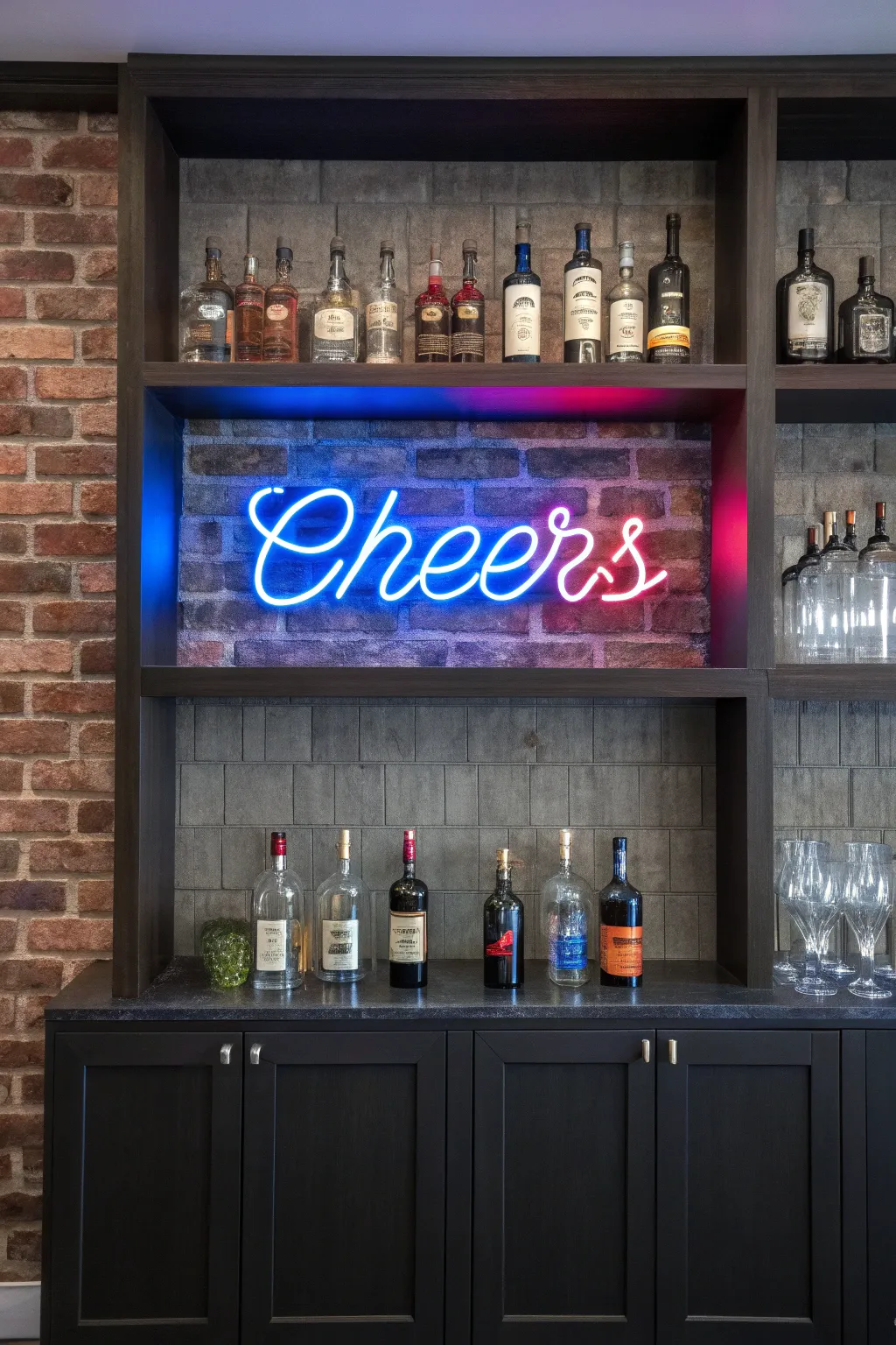 Illuminate your bar experience with a touch of neon elegance.
