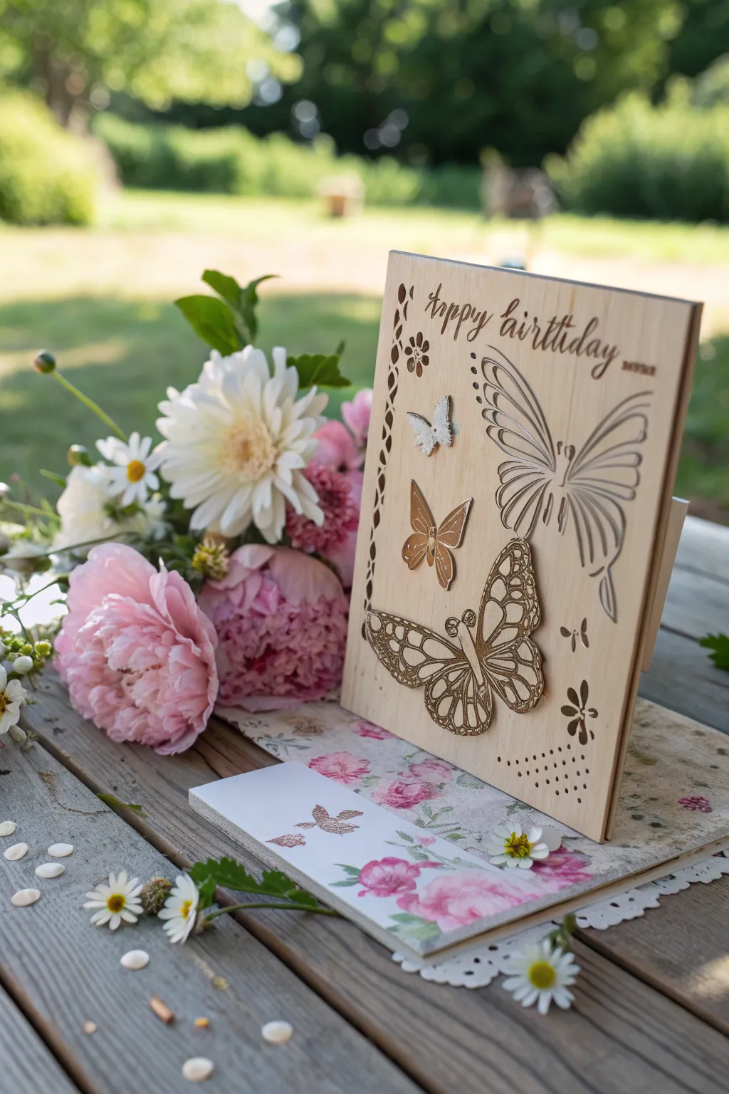 Celebrate birthdays in style with a charming garden-themed board, where simplicity meets the beauty of nature.