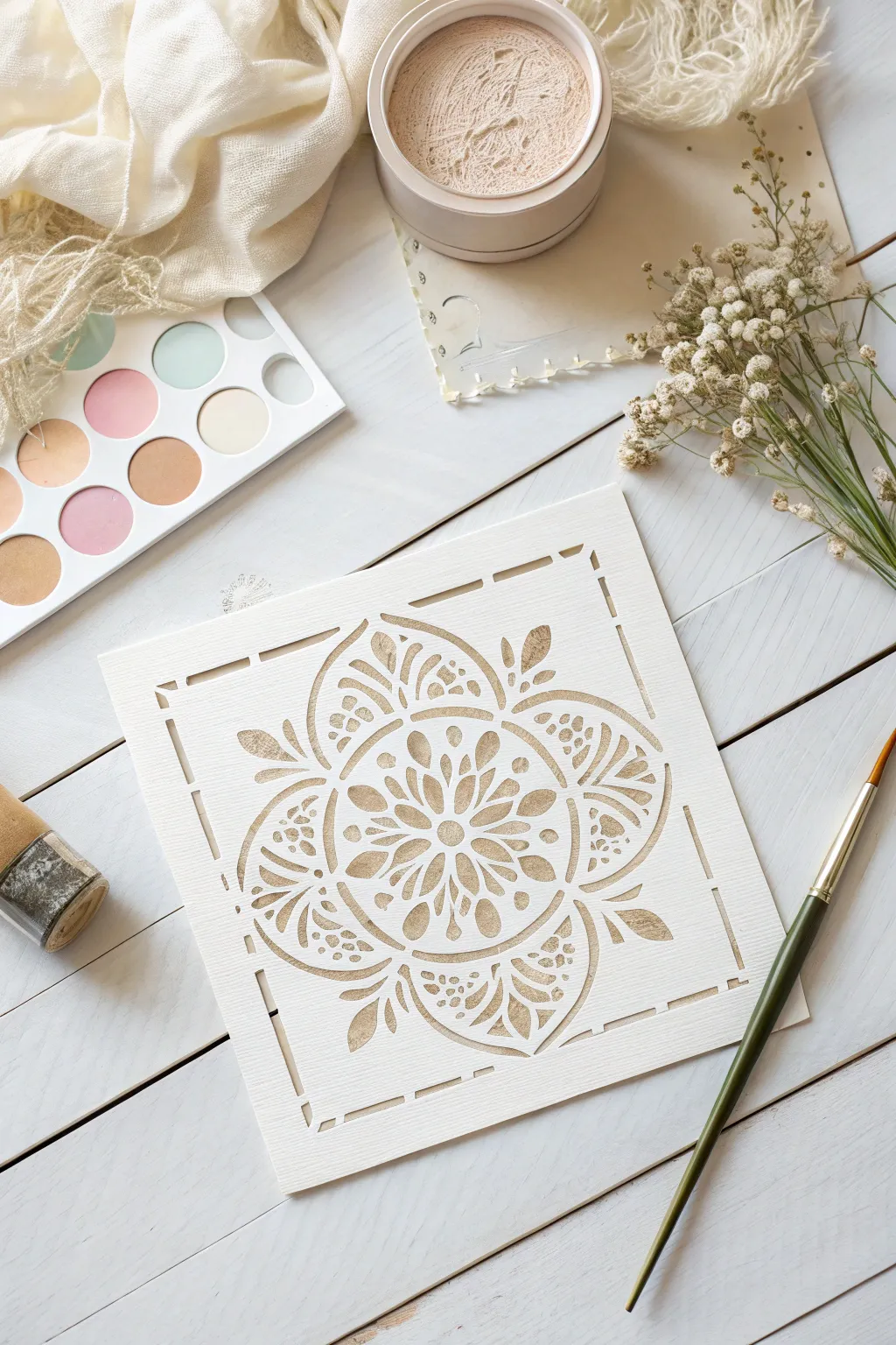 Elevate your art with the elegance of stencils – where simplicity meets intricate design.