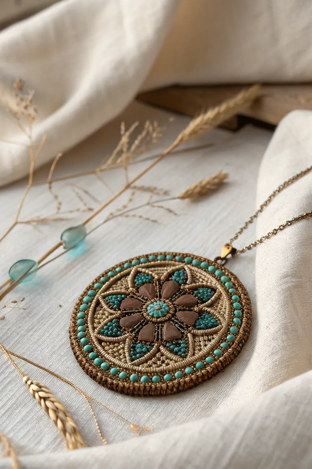 Embrace nostalgia with a beautifully crafted vintage-inspired medallion, a perfect blend of past and present.