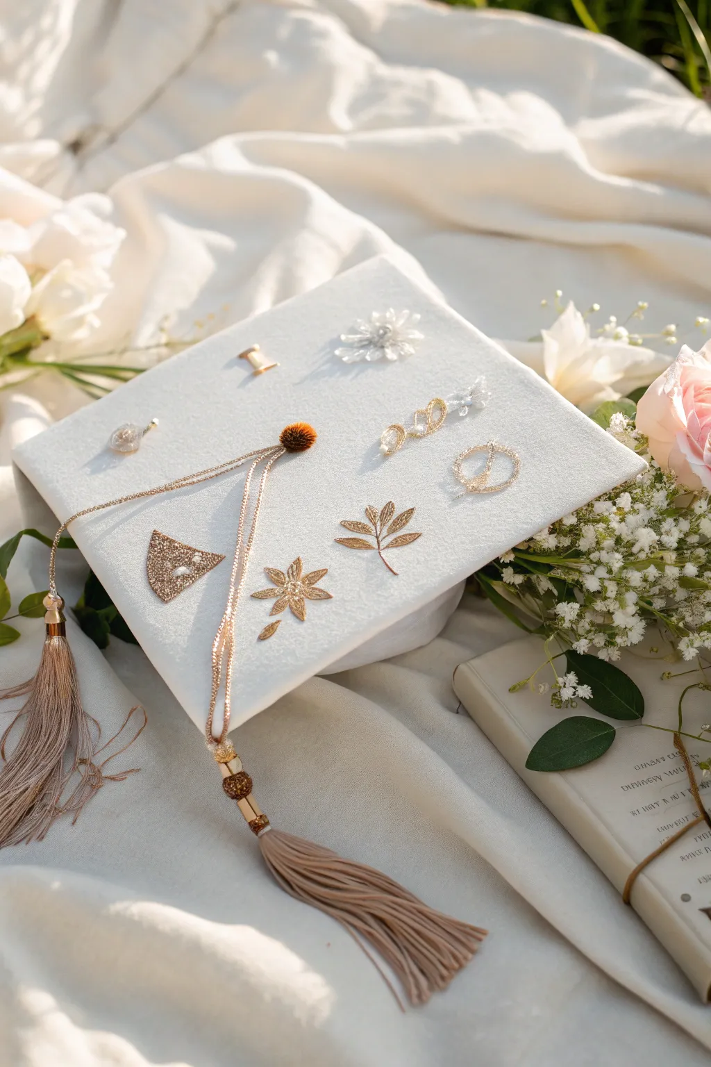 Celebrate your journey with a graduation cap that tells your unique story. 🌿✨ #MilestoneMoments #ScandiBoho