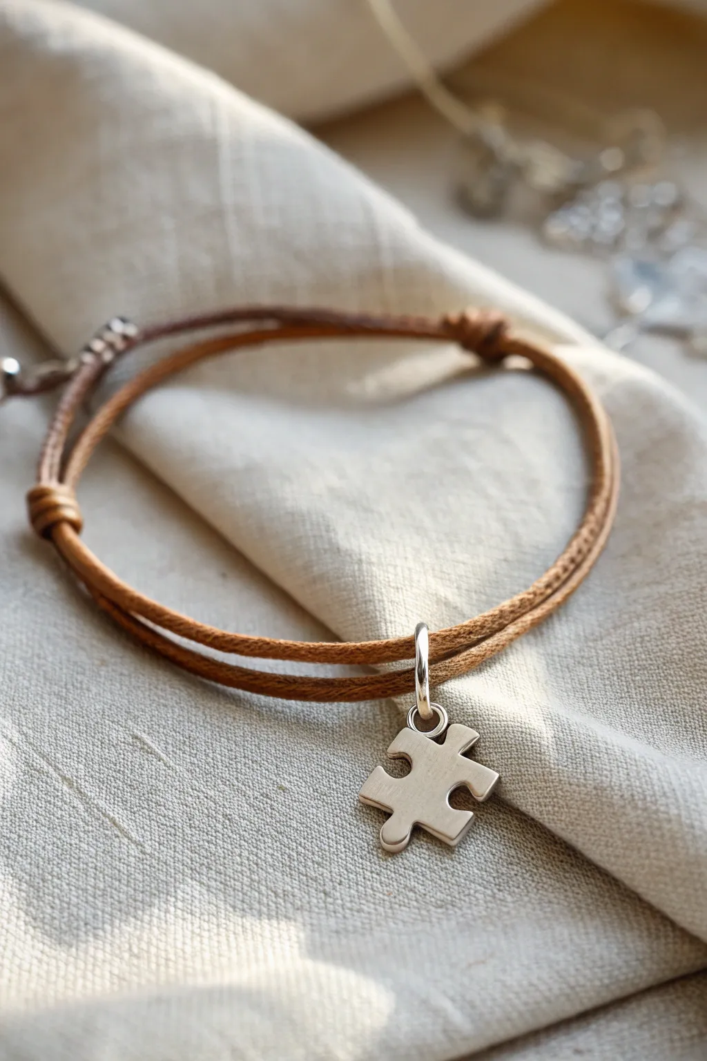 Celebrate your unbreakable bond with minimalist puzzle piece friendship bracelets.