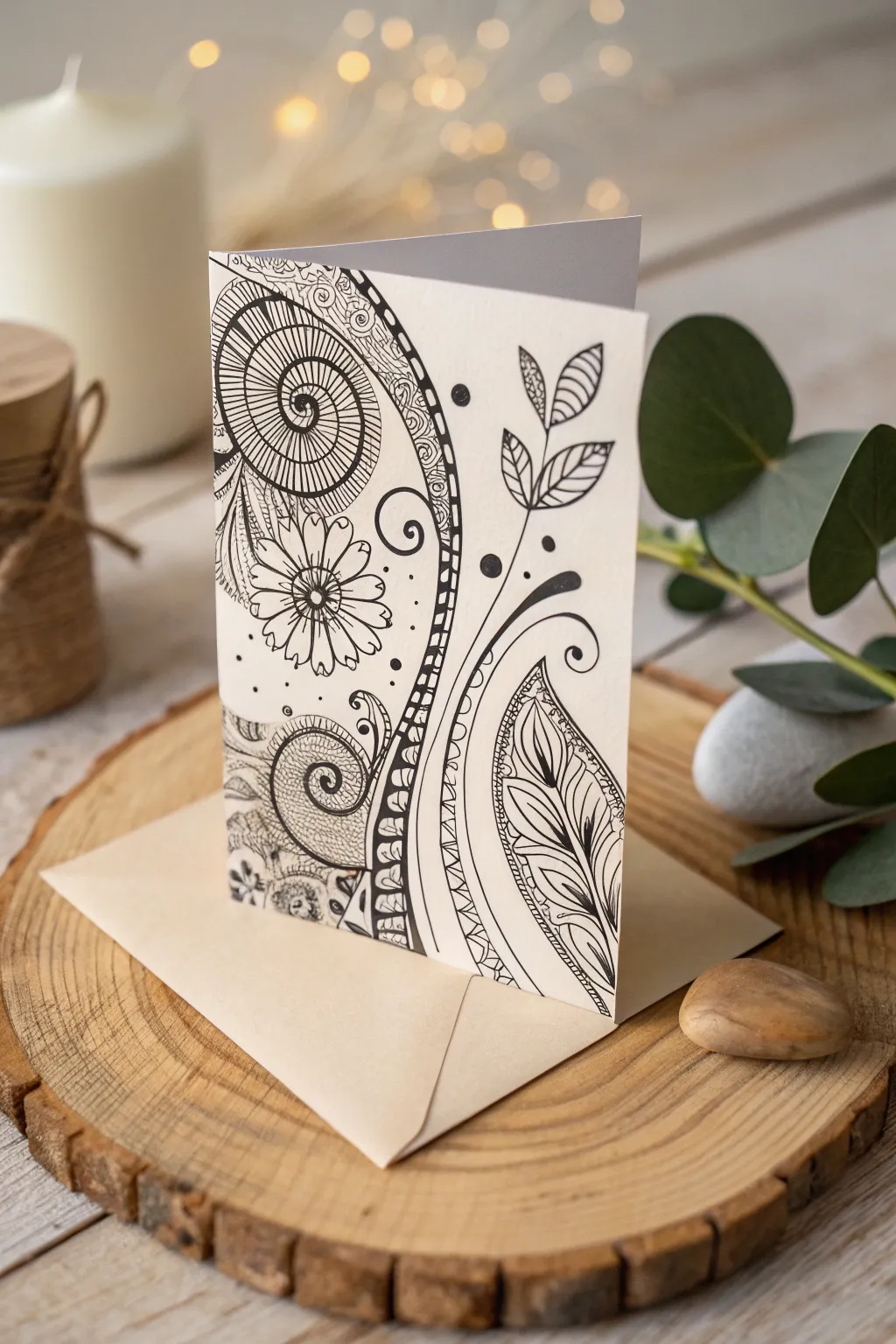 Unleash your creativity with Zentangle doodles—where simplicity meets artistic elegance. #CraftedWithLove
