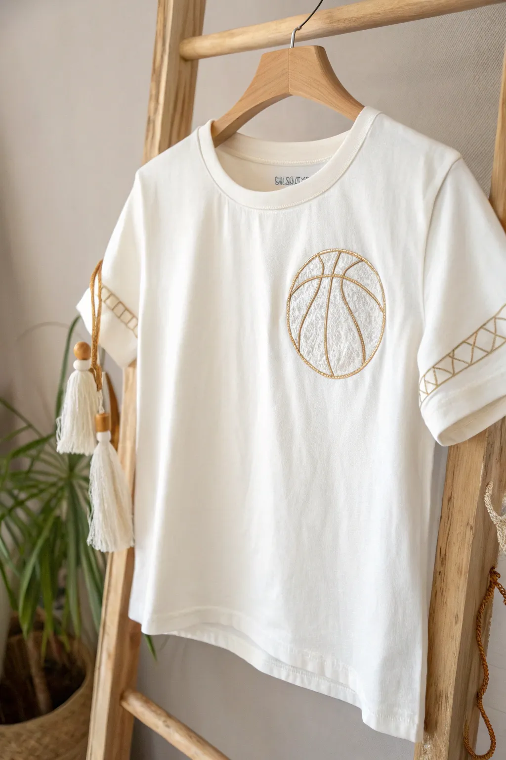 Score style points with this sporty chic basketball tee, perfect for the active girl's birthday bash!