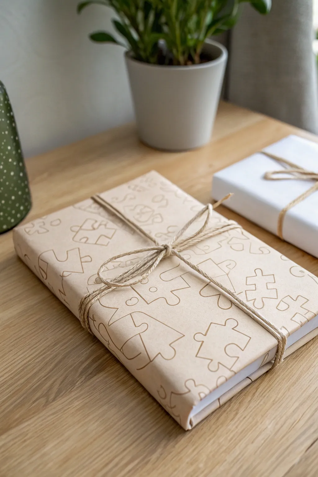 Unwrap the mystery: a book with a playful puzzle twist for a thoughtful gift-giving experience.