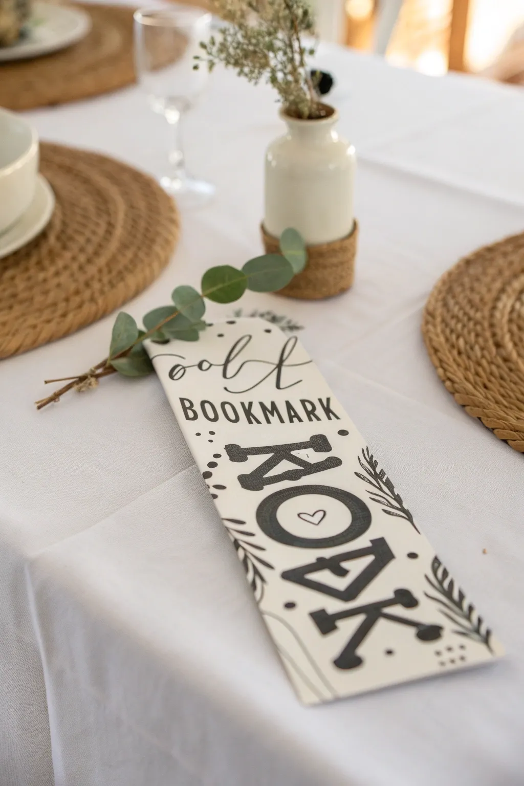 Elevate your reading experience with a bold typography bookmark that doubles as a piece of art.