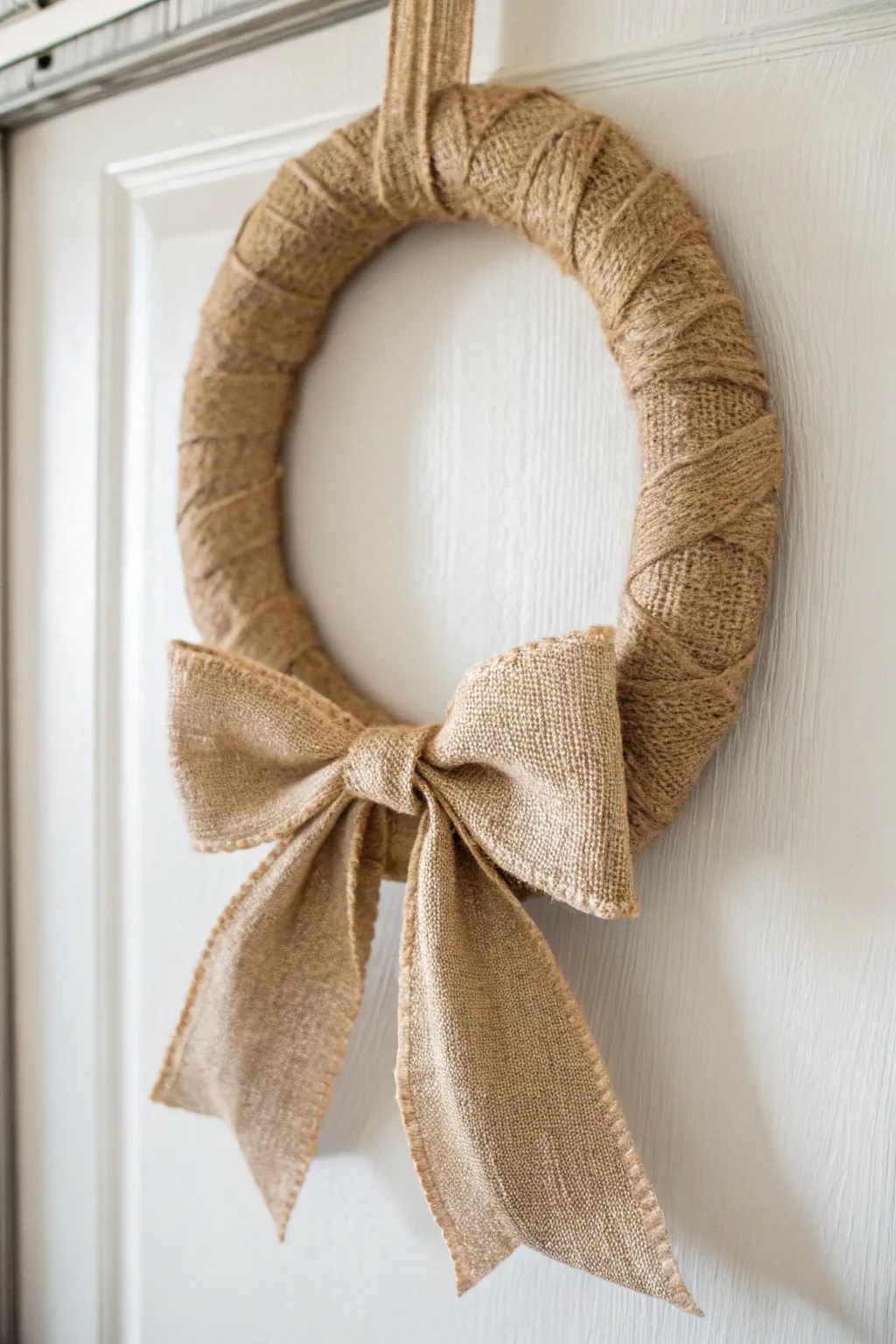 Elegance in Simplicity: A Minimalist Burlap Wreath
