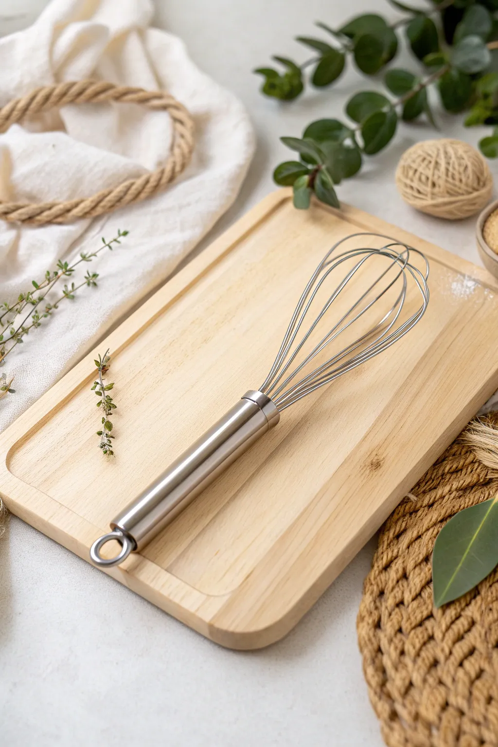 Whisk away their imagination with this minimalist busy board centerpiece!