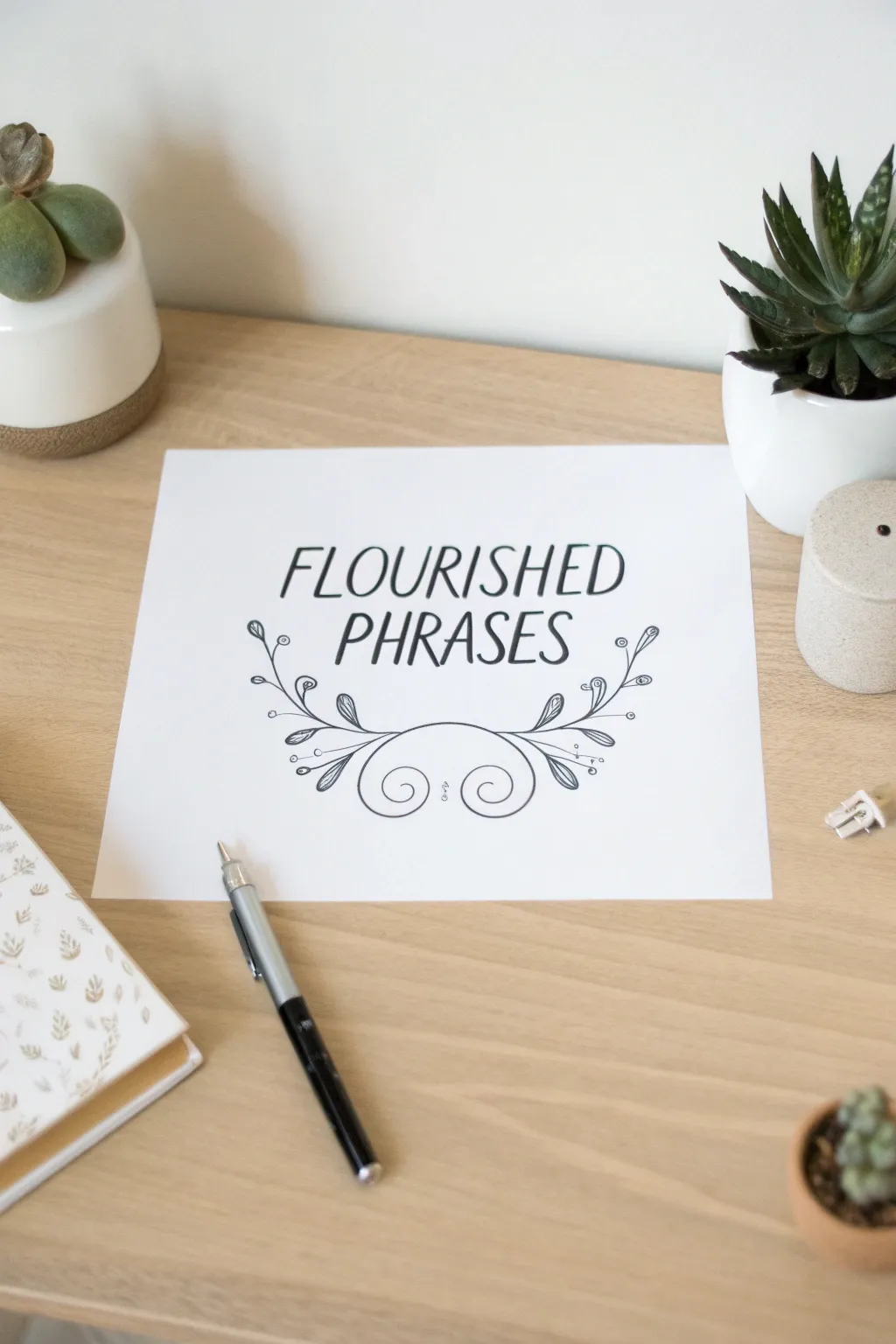 Transform words into art with the elegance of flourished calligraphy.