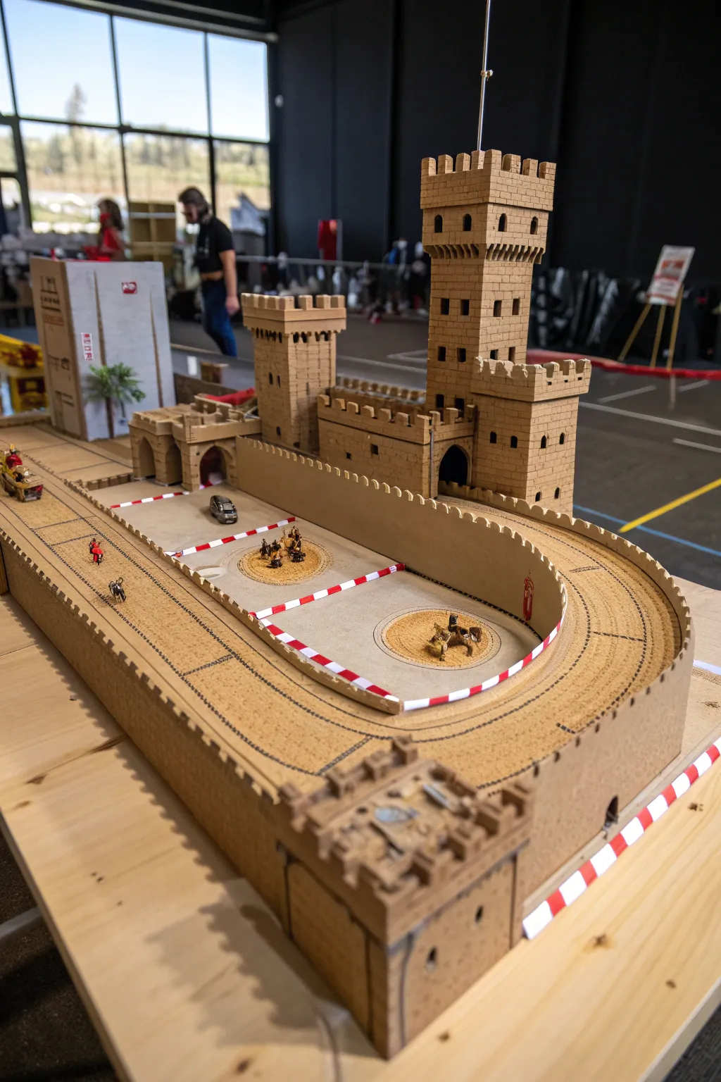 Step back in time with this stunning medieval race track, where history meets craftsmanship!