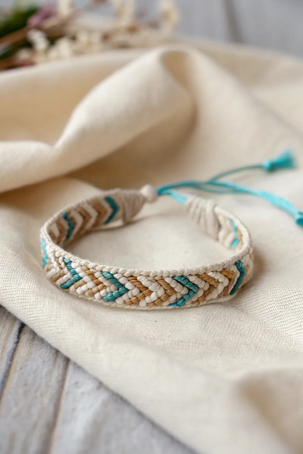 Discover the beauty in simplicity with a twist - a chevron bracelet that surprises with its unique touch.