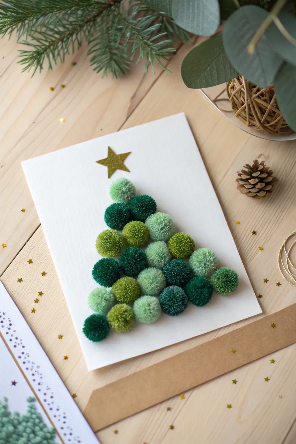 Craft your holiday cheer with a touch of simplicity and natural beauty. 🎄✨ #HandmadeChristmas