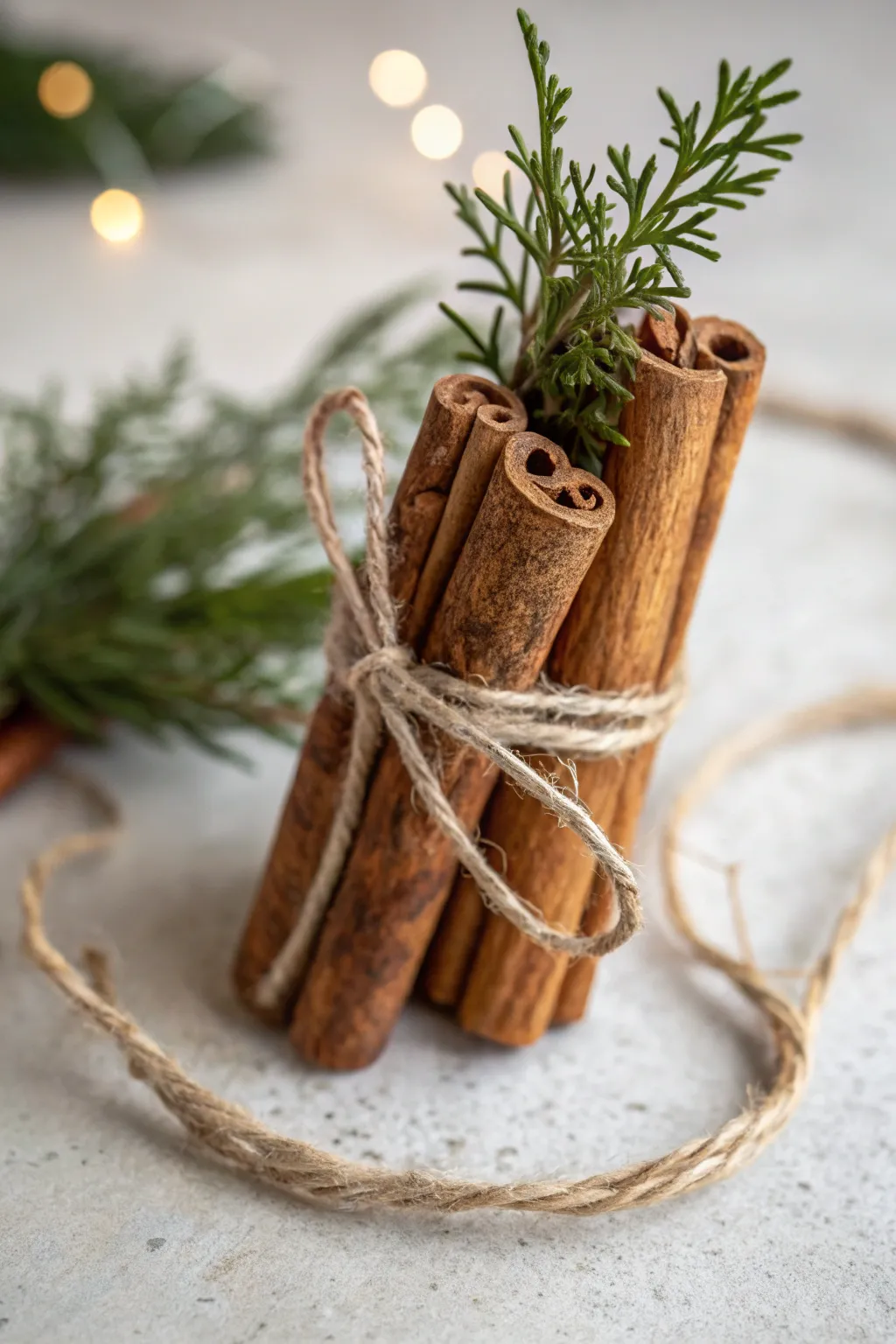 Add a touch of natural elegance to your holiday decor with these aromatic cinnamon stick ornaments. 🎄✨