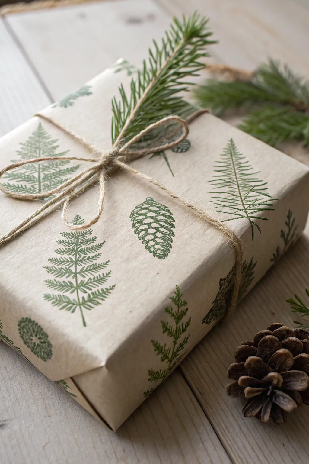 Wrap your gifts with nature’s elegance: simple, stamped, and stunning.