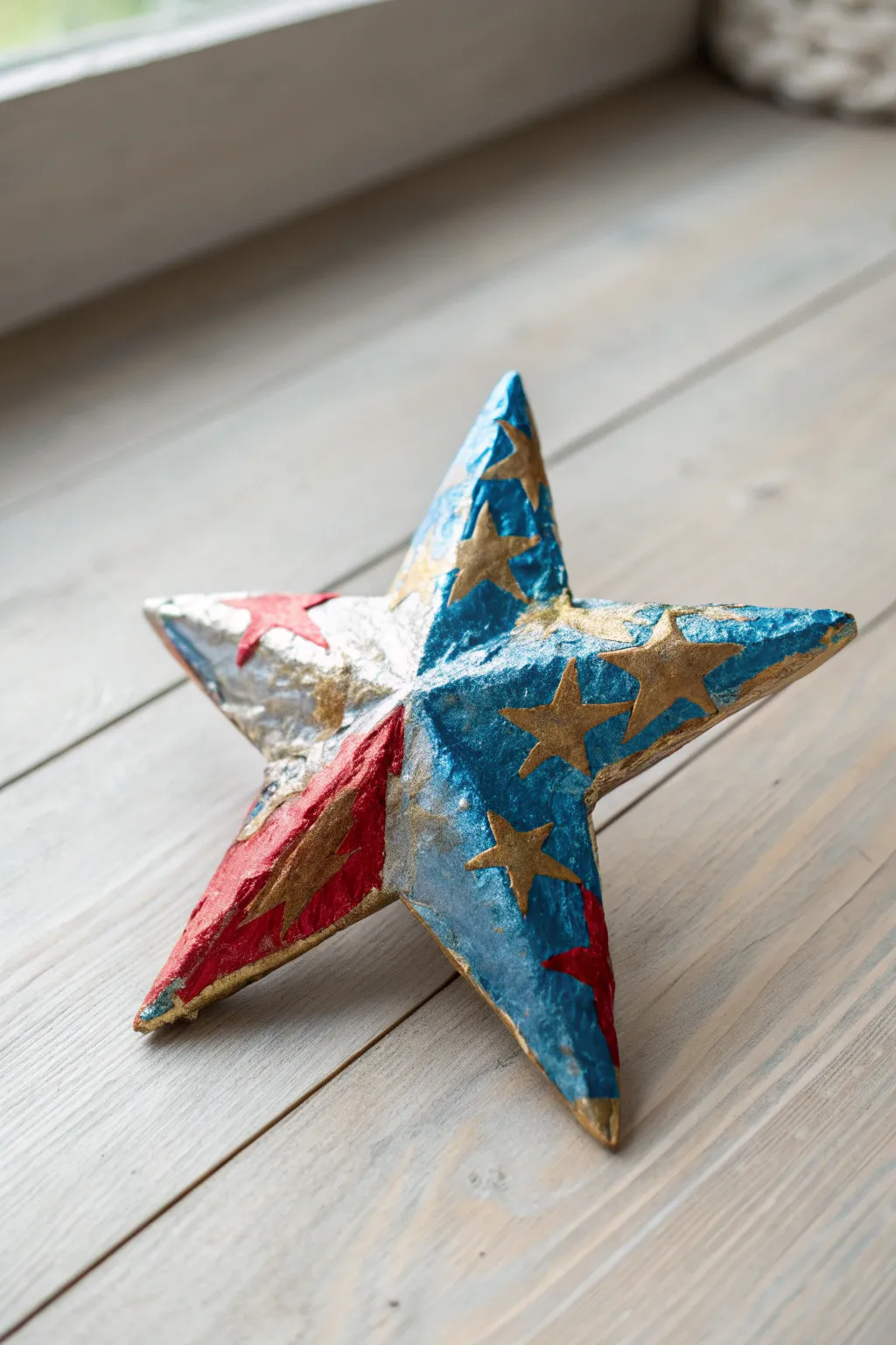 Add a touch of colorful sparkle to your holiday decor with these delightful painted tin foil stars!