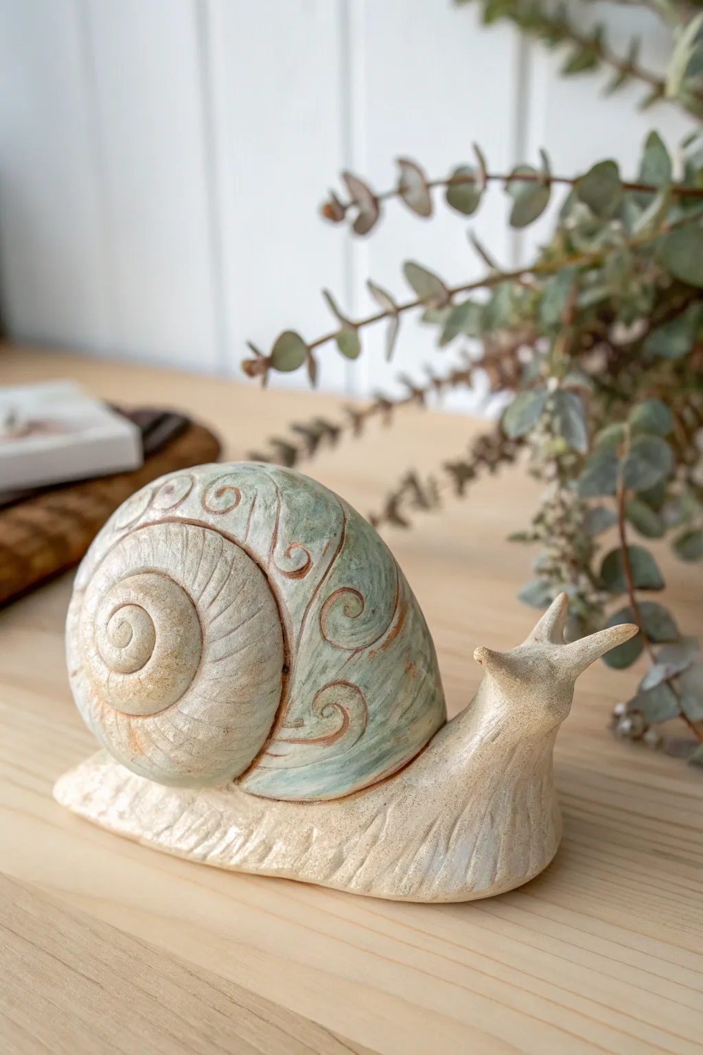 Embrace the art of slow living with this charming clay snail, where simplicity meets beautiful craftsmanship.