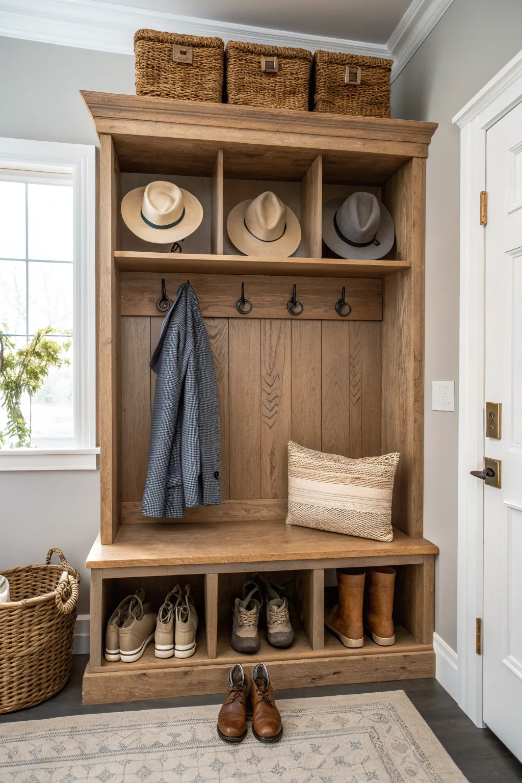 Transform your entryway with a touch of Scandinavian elegance and boho charm. 🌿✨